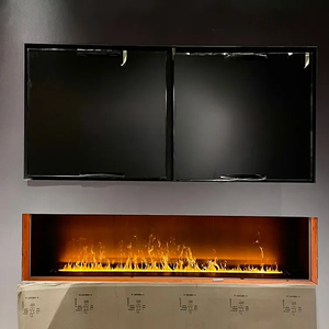 Nouveau design de cheminée cheminée unité murale meuble TV Led cheminée électrique cheminée à vapeur <span class=keywords><strong>d</strong></span>'eau eau intérieur acier inoxydable KY - Product Image 2