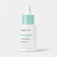 Botol Serum Kemasan Custom Logo/Printing 30ml, Botol Minyak Rambut Kaca Putih dengan Tutup Pipet Bambu, Tersedia