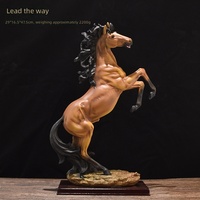 Figurine de cheval en résine faite à la main et peinte à la main, nouvelle grande décoration, cadeau de vacances, marque LQ, vente en gros d'usine