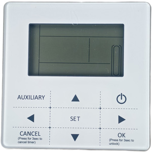 Controlador con cable KJRM-120DBMK-E para panel remoto de aire acondicionado central Midea - Product Image 1
