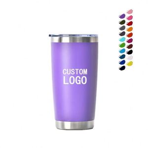 Custom Logo Tumbler Double Wall Stainless Steel Vacuum <b>Insulated</b> Coffee <b>Mug</b> Reusable Travel Car Cup with Lid for Hot Cold Drinks - Product Image 1