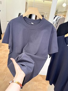 O-<b>Neck</b> 100% Cotton Breathable Men Women Custom High Quality T Shirt Blank T-shirt - Product Image 3