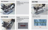 Machine à coudre industrielle GC-783 de haute qualité, à lit plat, à œillets électroniques, à boutonnières droites, prix pour les vêtements en tricot