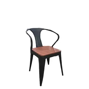 Foshan Factory Modern Steel Iron Restoration Chair Stackable Dining Chair for Banquet Event Bar Living Room Park