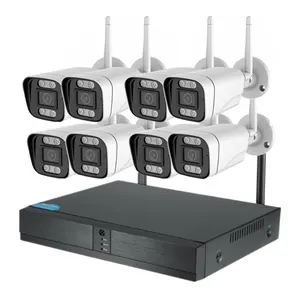 Großhandel Zwei-Wege-Audio Indoor Outdoor vollfarbige drahtlose Überwachungskamera Bewegungserkennungs-Überwachungssystem WLAN