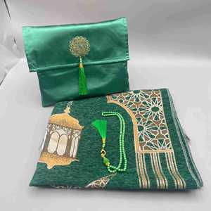 Set da Preghiera Portatile da Viaggio con Borsa e Tasbih |   <span class=keywords><strong>Tappeto</strong></span> Islamico Leggero Arrotolabile per Aereo, Hotel e Attività all'Aperto - Product Image 3
