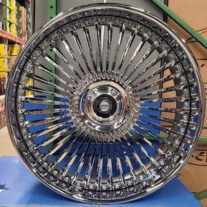 YHS-201 20 22 24 26 pouces Roues avec capuchons flottants chromés Trimester <span class=keywords><strong>D</strong></span> pour CHEVELLE CAPRICE IMPALA CHEVY DONK G BODY CUTLASS 442 REGAL - Product Image 2