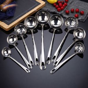 Factory Stainless Steel Kitchenware Skimmer Slotted Spoon Kitchen Utensils Restaurant Cooking Tool Soup Spoon Ladle for Serving - Product Image 3