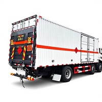 Camión de Transporte de Explosivos, Equipo de Voladura, Carga Útil de 18t, Entrega de Materiales Peligrosos con Alarma de Humo y Plataforma Elevadora Hidráulica