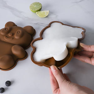 Vente chaude moule à pain en Silicone souple licorne hiboux dinosaure enfants grands moules à gâteaux en forme d'animal - Product Image 6