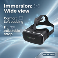 Nouveauté du fabricant : casque de réalité virtuelle VR au design cool, films 3D immersifs, jeux de tir 3D, lunettes VR