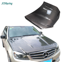 Couvercle de moteur de voiture en carbone AM, capot de voiture, capot pour Mercedes-Benz W204 2008-2010, kits de carrosserie aérodynamique, pièces automobiles, accessoires de voiture