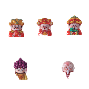 Nouvel An Chinois : Accessoires de Bijoux Personnalisés en Résine DIY, Patchs et Matériaux pour Voitures, Motif Guanyin Bodhisattva, le Dieu de la Richesse - Product Image 4