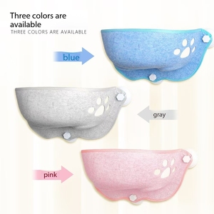 Yeni kedi hamak keçe vantuz Pet yuva pencere eşiği balkon asılı kedi yuva güneş yavru yatak iç yastık kedi levrek - Product Image 2