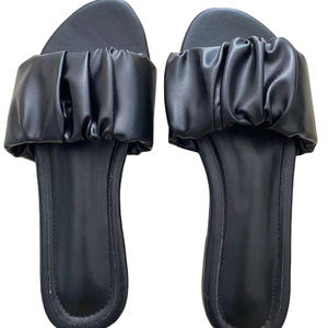 Nouvelles sandales plates de style occidental pour femmes, chaussures d'extérieur tendance, élastiques, pour le commerce international, pantoufles pour femmes matures - Product Image 1