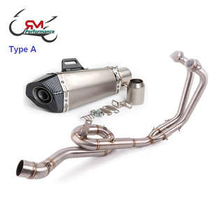 Para <span class=keywords><strong>Yamaha</strong></span> R3 R25 2014 - <span class=keywords><strong>2022</strong></span> MT03 <span class=keywords><strong>MT</strong></span> <span class=keywords><strong>03</strong></span> 16-22 escapar YZF R3 de Escape de la motocicleta medio tubo de frente y enlace de sistema - Product Image 3