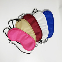 Masque de sommeil jetable coloré, occultant, lavable, imperméable en polyester pour le voyage, idéal pour les commodités de bureau et d'hôtel (vente en gros)