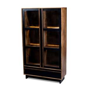 Librero americano de alta gama y diseño sencillo, aparador y gabinete de almacenamiento, vitrina para vinos hecha a mano, producto a granel para comedor - Product Image 3