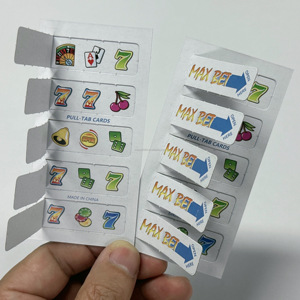 Nhà Máy Tùy Chỉnh Thiết Kế Kéo Tab Xổ Số Thẻ Kinh Doanh Thẻ 4-Đầy Màu Sắc Cmyk Mở Năm Cửa Sổ In Kỹ Thuật Số Bìa - Product Image 4