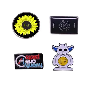 Spilla <span class=keywords><strong>Twenty</strong></span> One Pilots, Distintivo Classico della Band Rock, Badge della Musica Alternativa Americana, Medaglia da Collezione per Fan, Accessori per Abbigliamento - Product Image 1