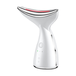 Masseur facial anti-rides 3 couleurs, raffermissant la peau, appareil de beauté portable USB pour le lifting du double menton et du cou, en ABS, à vibration - Product Image 1