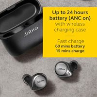 Écouteurs sans fil Jabra Elite 75t avec réduction active du bruit, 28h d'autonomie, ajustement confortable, étui de charge en titane
