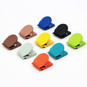 Clip magnétique de note de mémo de mur de tableau blanc de réfrigérateur de couleur bonbon de forme ronde et carrée avec impression de logo personnalisé - Product Image 1