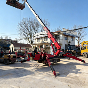 Platform Kerja Udara Cherry Picker Spider <span class=keywords><strong>Lift</strong></span> Man Boom <span class=keywords><strong>Lift</strong></span> yang Berkualitas, Terpasang di Trailer, Artikulasi Teleskopik, dan Dapat Diderek - Product Image 3