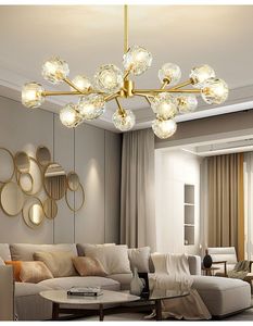 2022 new postmodern light luxury simple Nordic living room <span class=keywords><strong>sala</strong></span> da pranzo camera da letto calcio crystal net red molecolare light - Product Image 2