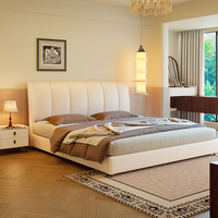 Modernes Verstellbares Ergonomisches Luxusbett - Zweiteiliges Kopfteil Nappa-Leder Queensize-Bettgestell - Direktvertrieb ab Werk