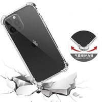 Casing Ponsel Hybrid Anti Benturan Transparan 1.5mm TPU untuk iPhone 16 Pro Max Pelindung Handphone