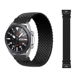 <span class=keywords><strong>Correa</strong></span> de reloj <span class=keywords><strong>Quickfit</strong></span> de <span class=keywords><strong>22</strong></span> 26mm para Garmin Fenix 6 6X Pro 5X 5Plus 3 3HR 935 945 S60 <span class=keywords><strong>correa</strong></span> de reloj de nailon trenzado Multicolor - Product Image 1