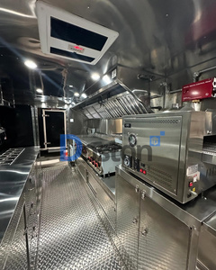 Remolque de Comida Multifuncional Personalizado, Remolque de Acero Inoxidable con Horno para Pizza, <span class=keywords><strong>Hot</strong></span> Dogs, Dulces y Helados, Camión de Comida de Lujo - Product Image 2
