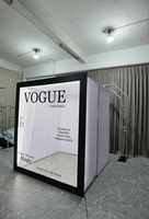 Cabine Photo Magazine Cadre de Fond Cabine Photo Vogue avec Lumière LED