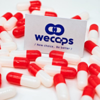 Wecaps Rouge Blanc Capsule Taille 000 Supplément Gel Capsule Vide Toutes Les Couleurs Prix Usine