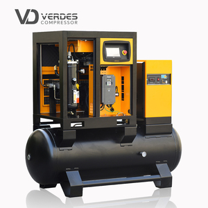 เครื่องอัดอากาศแบบสกรูโรตารี่ VERDES 300L 500L รุ่นเงียบ สำหรับอุตสาหกรรม 10HP 20HP 30HP 8 10 16 บาร์ พร้อมเครื่องทำลมแห้ง แบบพกพา ระบบหล่อลื่นอัตโนมัติ - Product Image 5