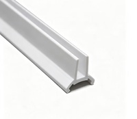 Bande de fixation pour panneau PVC, bande à rainures pour panneau plastique, profil de serrage pour fixation de panneaux