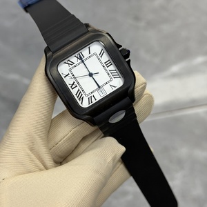 <span class=keywords><strong>Orologio</strong></span> Meccanico da Uomo di Alta Qualità con <span class=keywords><strong>Quadrante</strong></span> <span class=keywords><strong>Bianco</strong></span> Personalizzato, Lancette Romane e Cinturino in Silicone - Product Image 2