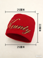 Vente en gros de bonnets en jacquard gothique Y2K d'hiver, logo personnalisé, broderie 3D, bonnet tricoté, méthode d'impression à la main, tissu commun 100%