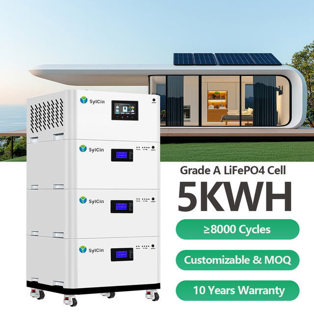 Custom Stackable All-in-One Energy Storage System 5kWh 10kWh 20kWh Battery for Residential Commercial Use