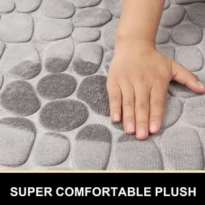 Tapis de salle de bain moderne en PVC, antidérapant et absorbant, incurvé, pour le bain, la <span class=keywords><strong>douche</strong></span> et les toilettes, tapis en relief pour la maison - Product Image 5