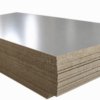 Panneaux de meubles en OSB mélaminé gris de qualité E1, 18 mm, texture haut de gamme, adaptés aux armoires de cuisine, aux placards, design moderne