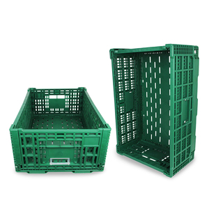 Hot bán tái sử dụng Trinh PP xếp chồng lưu trữ gấp ráp nhựa có thể gập lại Rau Crate - Product Image 5
