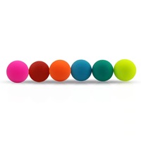 Balle de massage en silicone écologique de 2,5 pouces, multifonctionnelle, universelle, pour yoga et fitness, rouleau pour hommes, couleur unique, personnalisable