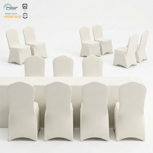 Housse de chaise extensible moderne en spandex, double poche Oxford, pour hôtel, écologique, lavable en machine - Product Image 1