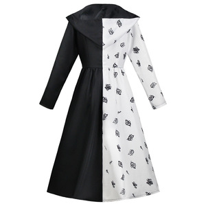Costume de Reine <span class=keywords><strong>Cruella</strong></span> pour femme adulte, 101 chiens, robe de cosplay, DISN-001 - Product Image 2