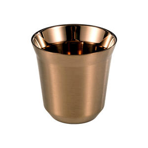 Mini tazas de café expreso inastillables con aislamiento de acero inoxidable 304 impresas personalizadas, taza de bebida térmica de doble pared - Product Image 6