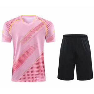 Conjunto de chándal de voleibol para hombre y mujer, camiseta de tenis y pantalones cortos, ropa deportiva informal holgada de secado rápido de poliéster, venta al por mayor - Product Image 4