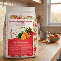 Sachets de thé santé aux feuilles de lotus, coix et écorces de mandarine d'aubépine pour une fraîcheur botanique – Marque privée, vente en gros pour adultes
