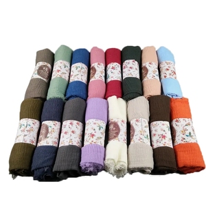 CCY Hijab plissé en coton viscose pour femme, couleur et taille personnalisées, haute qualité pour l'été musulman, femmes et filles - Product Image 3